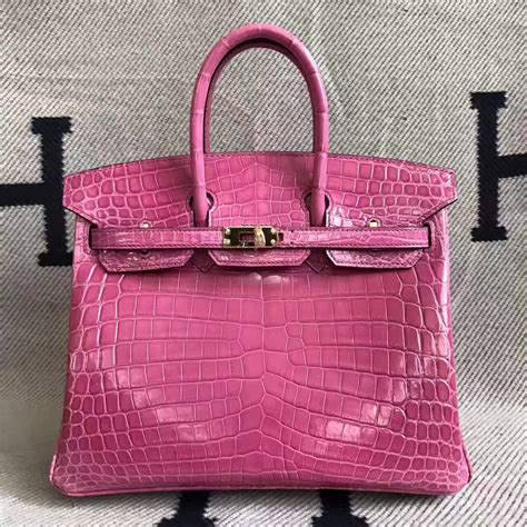 hot pink crocodile hermes birkin bag|Hermes Birkin crocodile bag price.